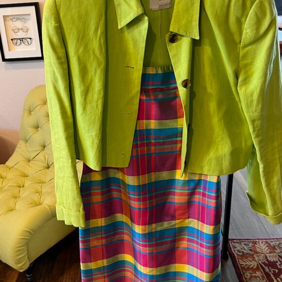 Ralph Lauren Vintage Dress (Size 8)- Green Jacket Included as a Free Gift - Picture 3 of 5